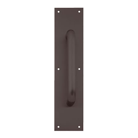 Ives Pull Plate, 8-in CTC, 3/4-in Diameter, 1-1/2-in Clearance, 3-1/2-in x 15-in, Oil Rubbed Bronze 8302-8 US10B 3.5X15